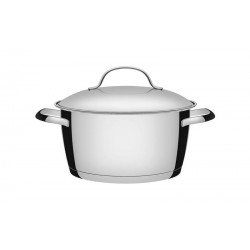 CACAROLA FUNDA ALLEGRA EM ACO INOX COM FUNDO TRIPLO 24 CM 5,7 L TRAMONTINA