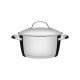 CACAROLA FUNDA ALLEGRA EM ACO INOX COM FUNDO TRIPLO 24 CM 5,7 L TRAMONTINA