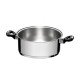 CACAROLA RASA EM ACO INOX FUNDO TRIPLO SEM TAMPA TRAMONTINA