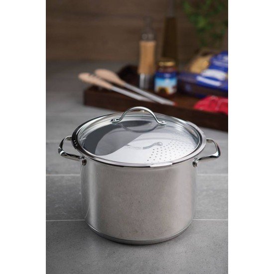 ESPAGUETEIRA EM ACO INOX COM FUNDO TRIPLO 24 CM 7 L TRAMONTINA