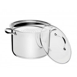 ESPAGUETEIRA EM ACO INOX COM FUNDO TRIPLO 24 CM 7 L TRAMONTINA
