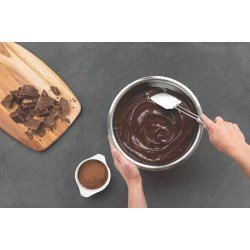 ESPÁTULA DE SILICONE TRAMONTINA MARFFIM EM AÇO INOX