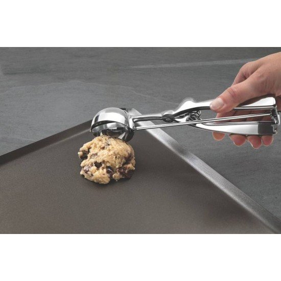 COLHER PARA SORVETE TRAMONTINA MARFFIM EM AÇO INOX COM EXTRATOR