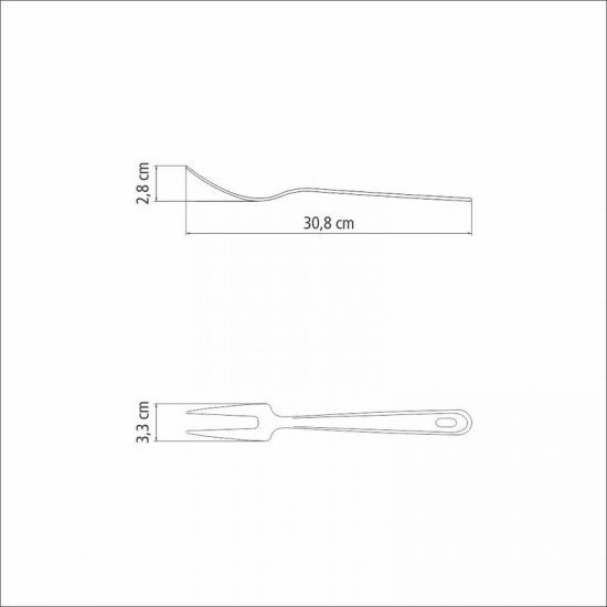GARFO TRINCHANTE TRAMONTINA UTILITY EM AÇO INOX