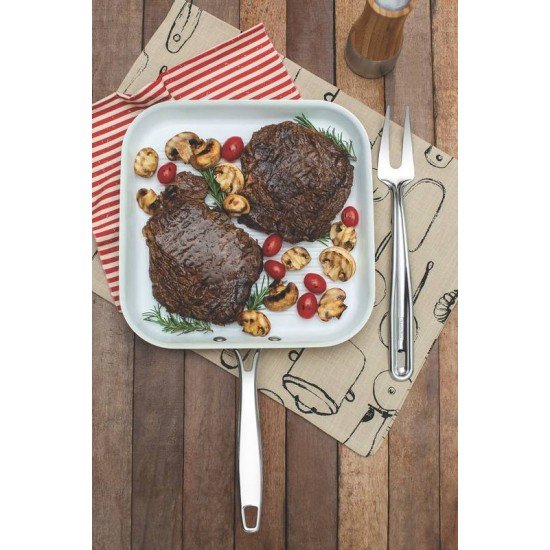 GARFO TRINCHANTE TRAMONTINA EXTRATA PARA CARNES EM AÇO INOX