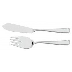 TALHERES TRINCHANTES PARA PEIXE SONATA EM ACO INOX ACABAMENTO ALTO BRILHO 2 PECAS TRAMONTINA