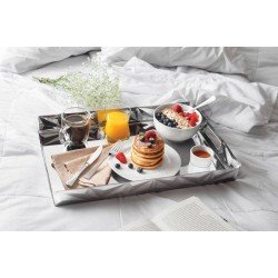 COLHER DE MESA VIENA EM ACO INOX ACABAMENTO ALTO BRILHO DETALHES EM ALTO RELEVO NO CABO TRAMONTINA