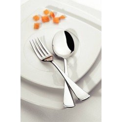 FAQUEIRO EM ACO INOX FACAS DE MESA ACABAMENTO ALTO BRILHO DETALHES NO CABO 101 PECAS TRAMONTINA