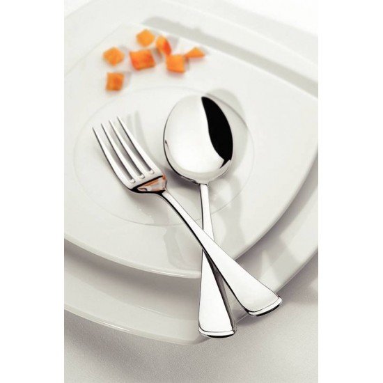 FAQUEIRO EM ACO INOX FACAS DE MESA ACABAMENTO ALTO BRILHO DETALHES NO CABO 101 PECAS TRAMONTINA