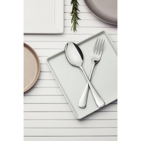 FAQUEIRO EM ACO INOX FACAS DE MESA ACABAMENTO ALTO BRILHO DETALHES NO CABO 101 PECAS TRAMONTINA