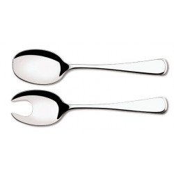 TALHERES PARA SALADA MONACO EM ACO INOX ACABAMENTO ALTO BRILHO DETALHES NO CABO 2 PECAS TRAMONTINA