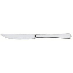 FACA PARA CHURRASCO TRAMONTINA MÔNACO EM AÇO INOX FORJADO 6 MM ACABAMENTO ALTO BRILHO COM DETALHES NO CABO