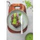 FACA PARA CHURRASCO TRAMONTINA MÔNACO EM AÇO INOX FORJADO 6 MM ACABAMENTO ALTO BRILHO COM DETALHES NO CABO