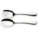 TALHERES PARA SALADA VICENZA EM ACO INOX ACABAMENTO ALTO BRILHO DETALHES NO CABO 2 PECAS TRAMONTINA