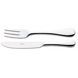 TALHERES TRINCHANTE PARA CARNE ACO INOX COM REVESTIMENTO DE PRATA TRAMONTINA