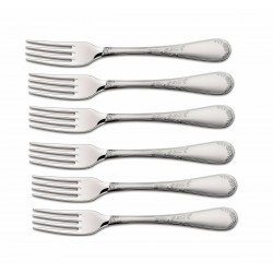KIT 6 UNIDADES DE GARFO DE MESA RENASCENCA ACO INOX TRAMONTINA