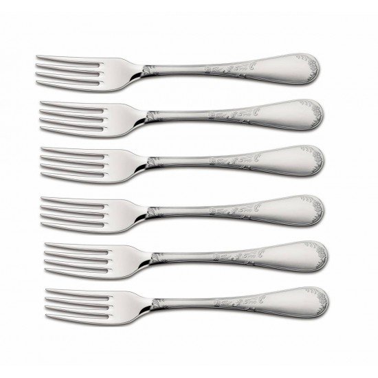 KIT 6 UNIDADES DE GARFO DE MESA RENASCENCA ACO INOX TRAMONTINA