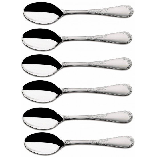 KIT 6 UNIDADES DE COLHER DE SOBREMESA RENASCENCA ACO INOX TRAMONTINA