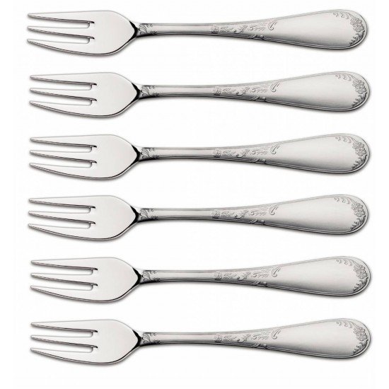 KIT 6 UNIDADES DE GARFO PARA TORTA RENASCENCA ACO INOX TRAMONTINA