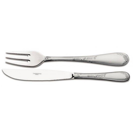 TALHERES TRINCHANTES PARA CARNE RENASCENCA EM ACO INOX TRAMONTINA