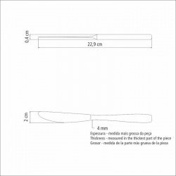 FACA DE MESA TRAMONTINA COSMOS EM AÇO INOX