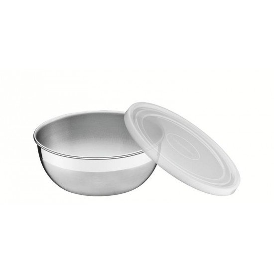 JOGO DE POTES TRAMONTINA FREEZINOX EM AÇO INOX COM TAMPA PLÁSTICA 3 PEÇAS