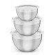 JOGO DE POTES CUCINA EM ACO INOX COM TAMPA PLASTICA 3 PECAS TRAMONTINA