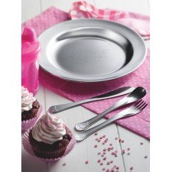 KIT INFANTIL LE PETIT PARA REFEICAO ROSA EM ACO INOX 6 PECAS TRAMONTINA