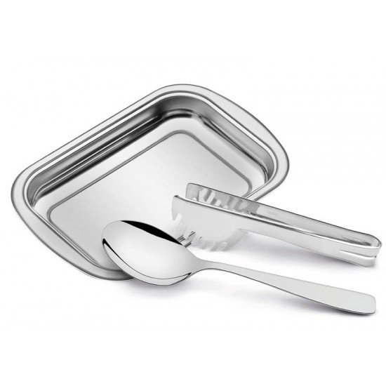 KIT PARA MASSA COSMOS EM ACO INOX 3 PECAS TRAMONTINA