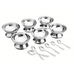 KIT PARA SORVETE TRAMONTINA SERVICE EM AÇO INOX 12 PEÇAS