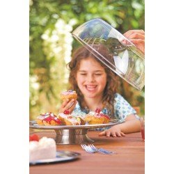 SUPORTE PARA BOLO CICLO EM ACO INOX COM TAMPA TRAMONTINA