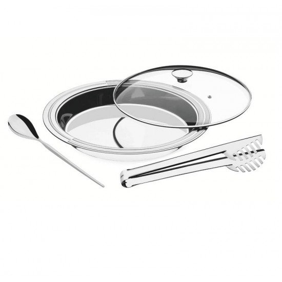 JOGO PARA SERVIR CICLO REDONDO EM AÇO INOX 3 PEÇAS TRAMONTINA