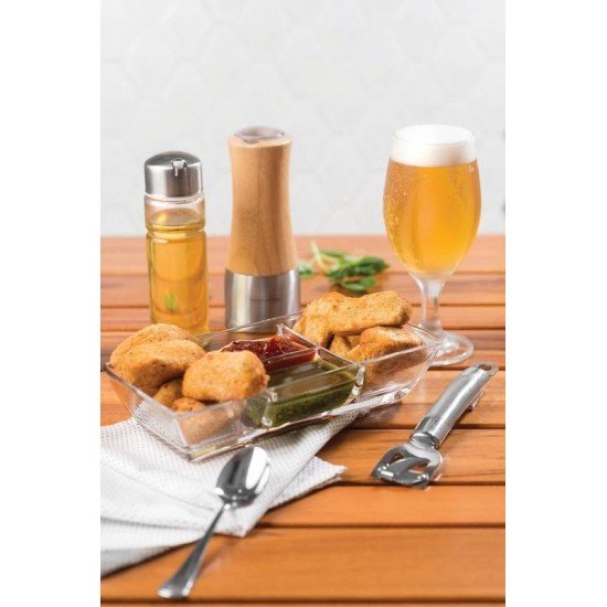 PETISQUEIRA LAPIDAR EM CRISTAL COM 4 DIVISORIAS TRAMONTINA