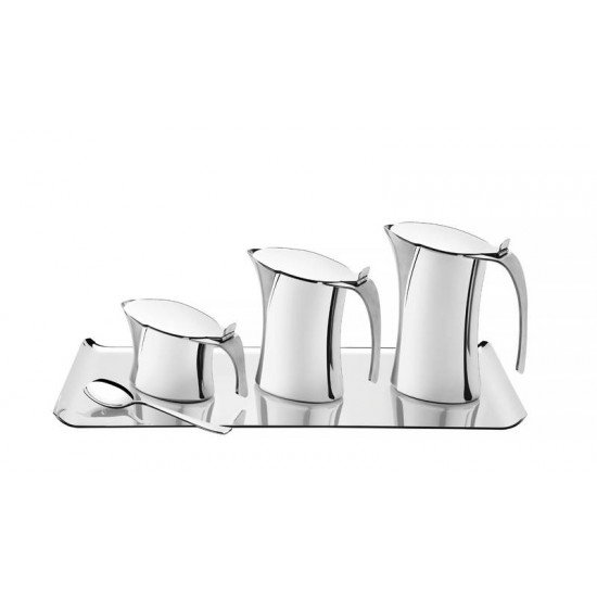 KIT PARA CHA E CAFE EM ACO INOX 5 PECAS TRAMONTINA