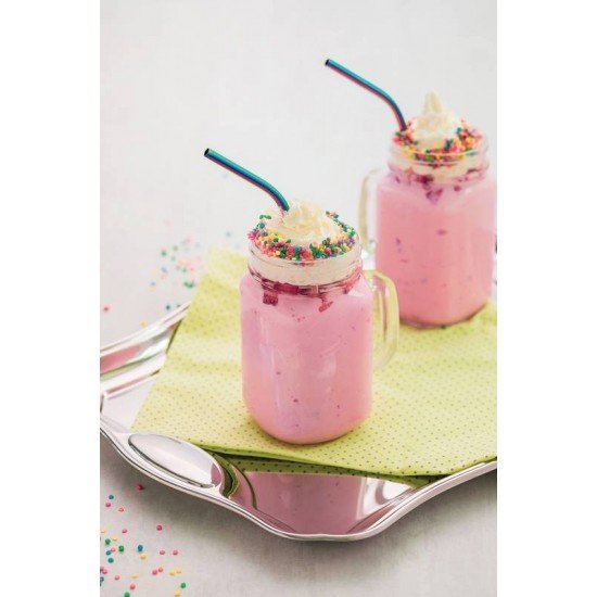 JOGO DE CANUDO INFANTIL FURTA-COR EM ACO INOX COM ESCOVA 2 PECAS TRAMONTINA