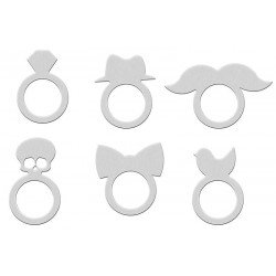 CONJUNTO DE ARGOLAS PARA GUARDANAPO ACO INOX 6 PC TRAMONTINA