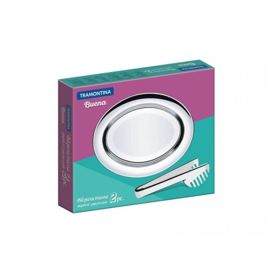 KIT PARA MASSA BUENA EM ACO INOX 2 PECAS TRAMONTINA
