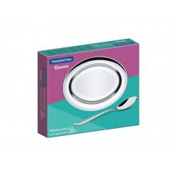 KIT PARA ARROZ BUENA EM ACO INOX 2 PECAS TRAMONTINA