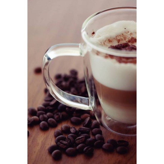 CONJUNTO DE XÍCARAS TRAMONTINA PARA CAFÉ E CHÁ VIDRO DUPLO COM ALÇAS 2 PEÇAS