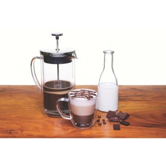 CONJUNTO DE XÍCARAS TRAMONTINA PARA CAFÉ E CHÁ VIDRO DUPLO COM ALÇAS 2 PEÇAS