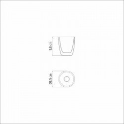 CONJUNTO DE XICARAS PARA CHA E CAFE EM VIDRO DUPLO SEM ALCAS 2 PECAS TRAMONTINA