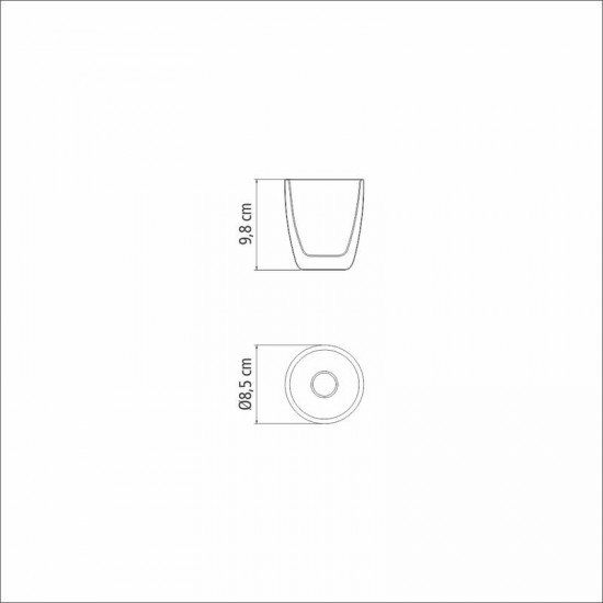 CONJUNTO DE XICARAS PARA CHA E CAFE EM VIDRO DUPLO SEM ALCAS 2 PECAS TRAMONTINA