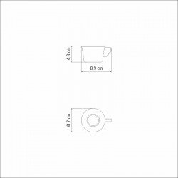 CONJUNTO DE XICARAS PARA CHA E CAFE EM ACO INOX COM ACABAMENTO BRILHO 2 PECAS TRAMONTINA