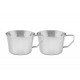 CONJUNTO DE XICARAS PARA CHA E CAFE EM ACO INOX COM ACABAMENTO BRILHO 2 PECAS TRAMONTINA