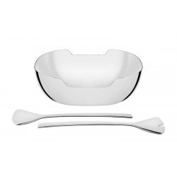 JOGO PARA SALADA QUADRATA EM ACO INOX ACABAMENTO BRILHO 3 PECAS TRAMONTINA
