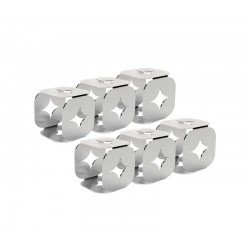 CONJUNTO DE ARGOLAS PARA GUARDANAPO LUCE EM ACO INOX 6 PECAS TRAMONTINA