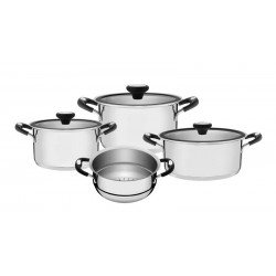 JOGO DE PANELAS ACO INOX 4 PC TRAMONTINA