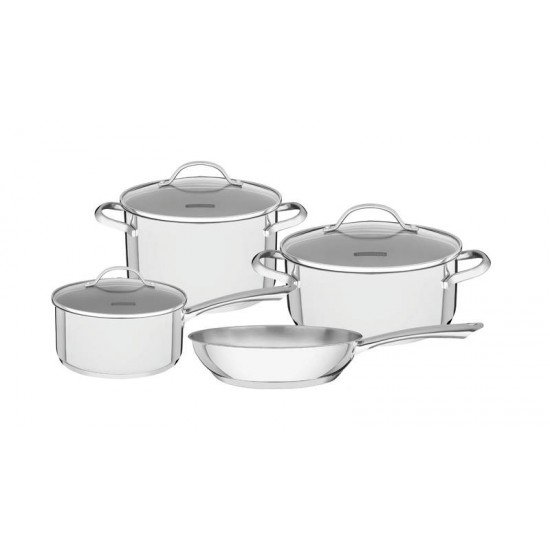 JOGO DE PANELAS ACO INOX 4 PC TRAMONTINA