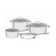 JOGO DE PANELAS ACO INOX 4 PC TRAMONTINA