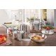 JOGO DE PANELAS ACO INOX COM FUNDO TRIPLO 6 PC TRAMONTINA